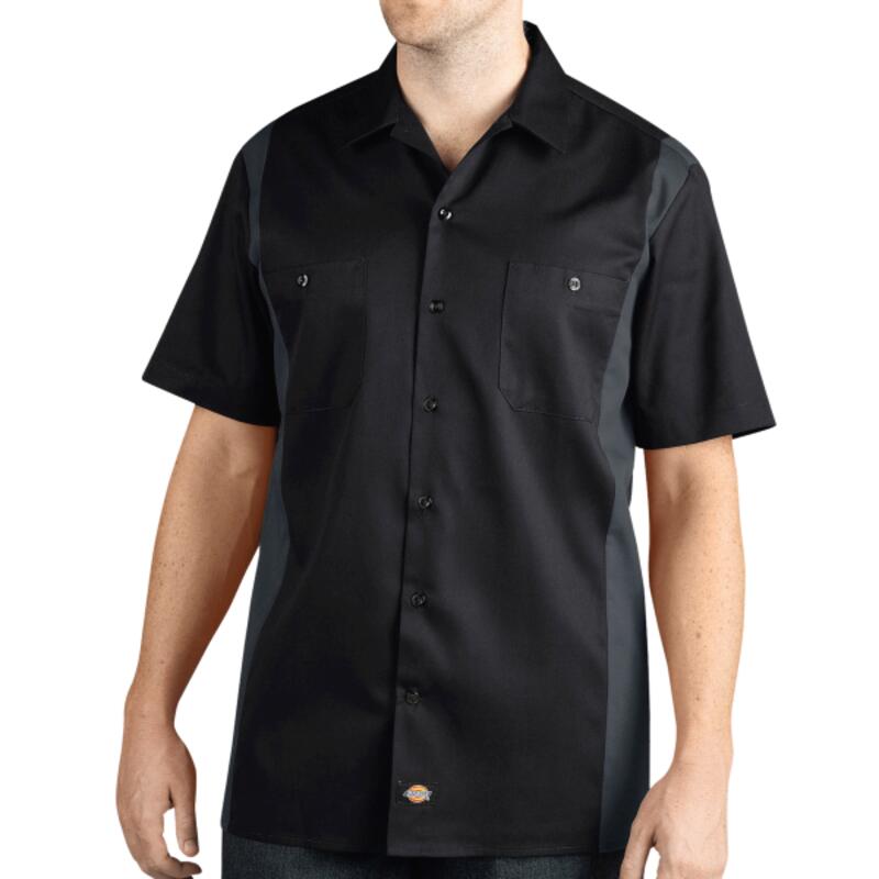 Men's Two-Tone Short-Sleeve Work Shirt Thumbnail