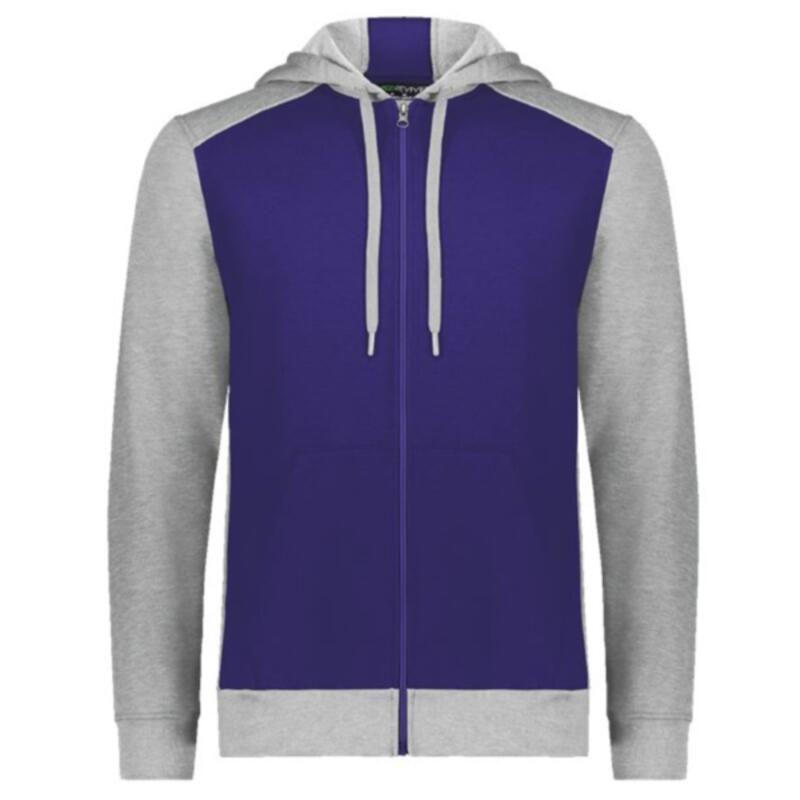 Youth Eco Revive™ Three-Season Triblend Fleece Full-Zip Hooded Sweatshirt Thumbnail