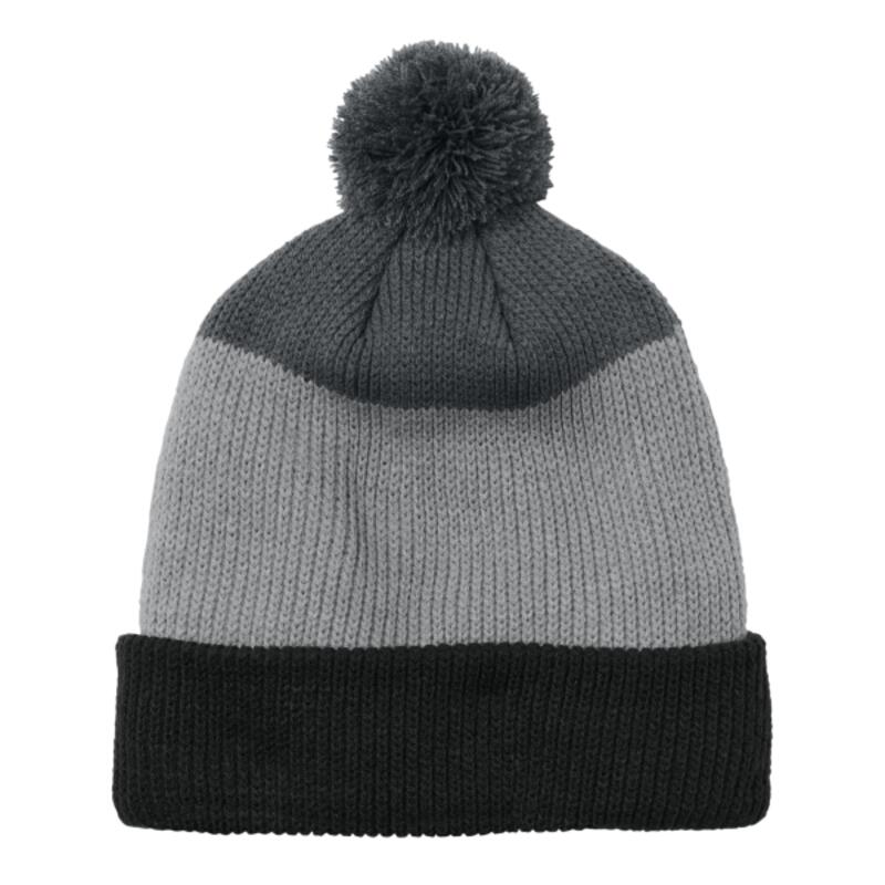 Cozy Striped Pom Beanie Thumbnail