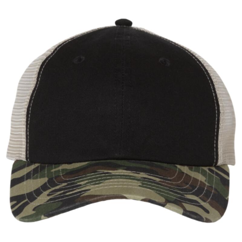 Contrast-Stitch Mesh-Back Cap Thumbnail