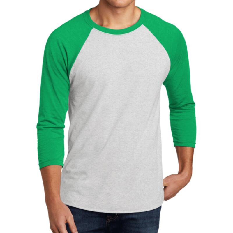 Adult Tri Blend 3/4 Sleeve Raglan Tee Thumbnail