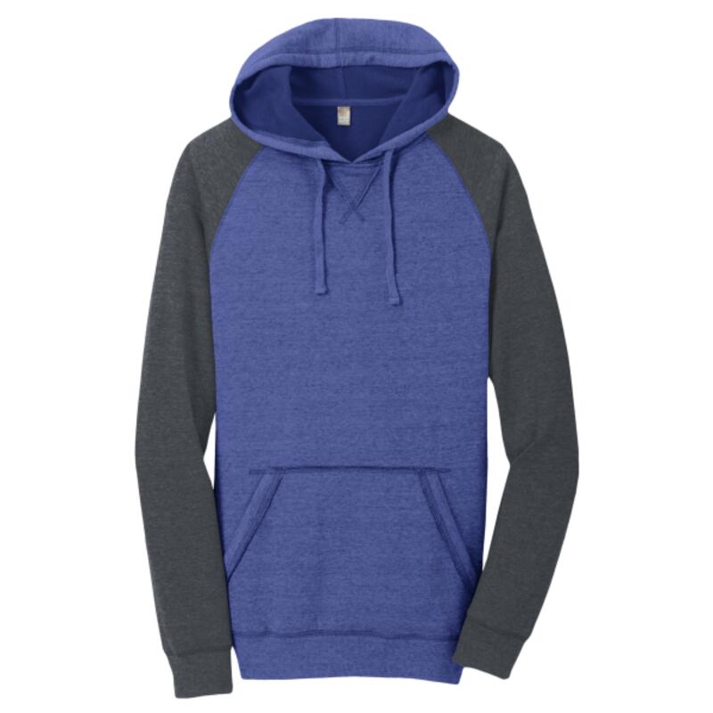 Young Mens Lightweight Fleece Raglan Hoodie Thumbnail