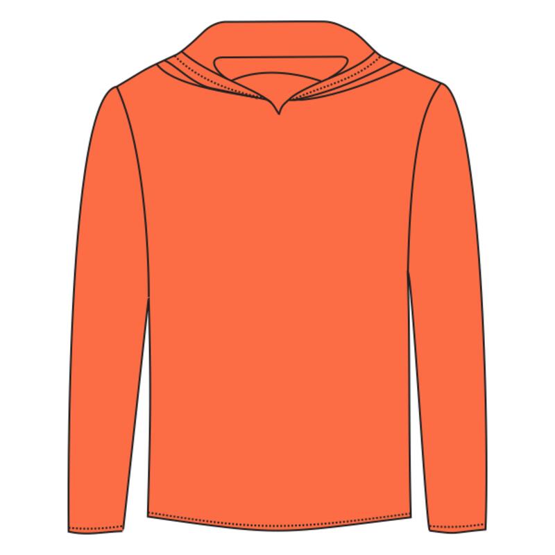 LONG SLEEVE SHIRT WITH HOODIE Thumbnail