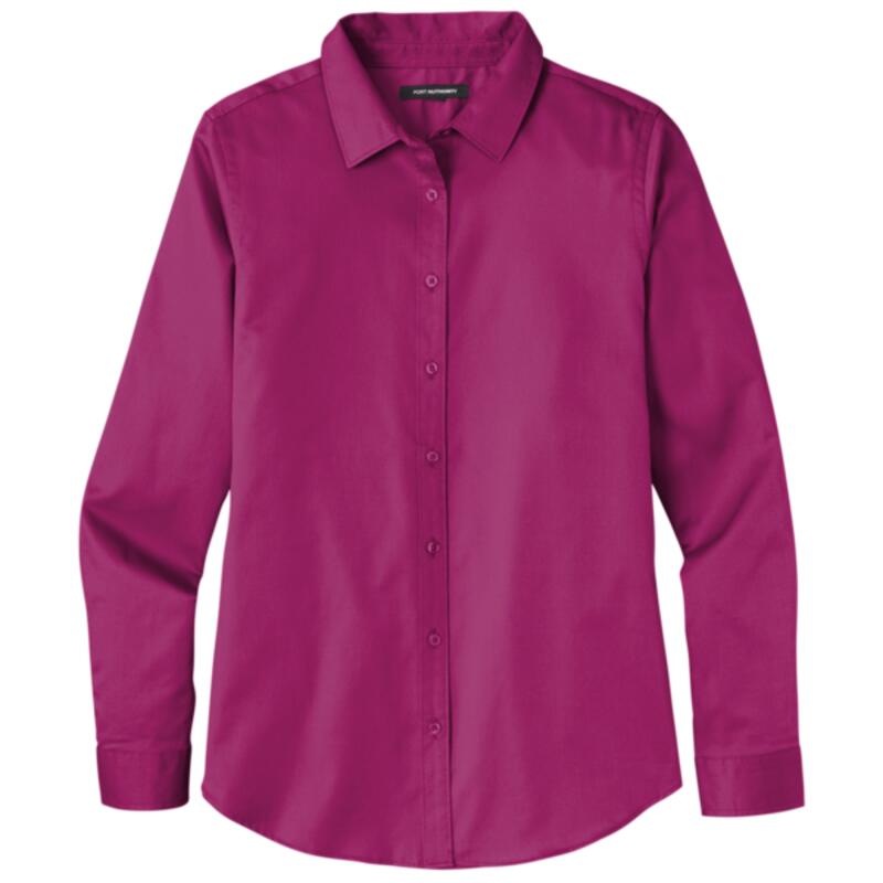 Ladies Long Sleeve SuperPro React  Twill Shirt Thumbnail