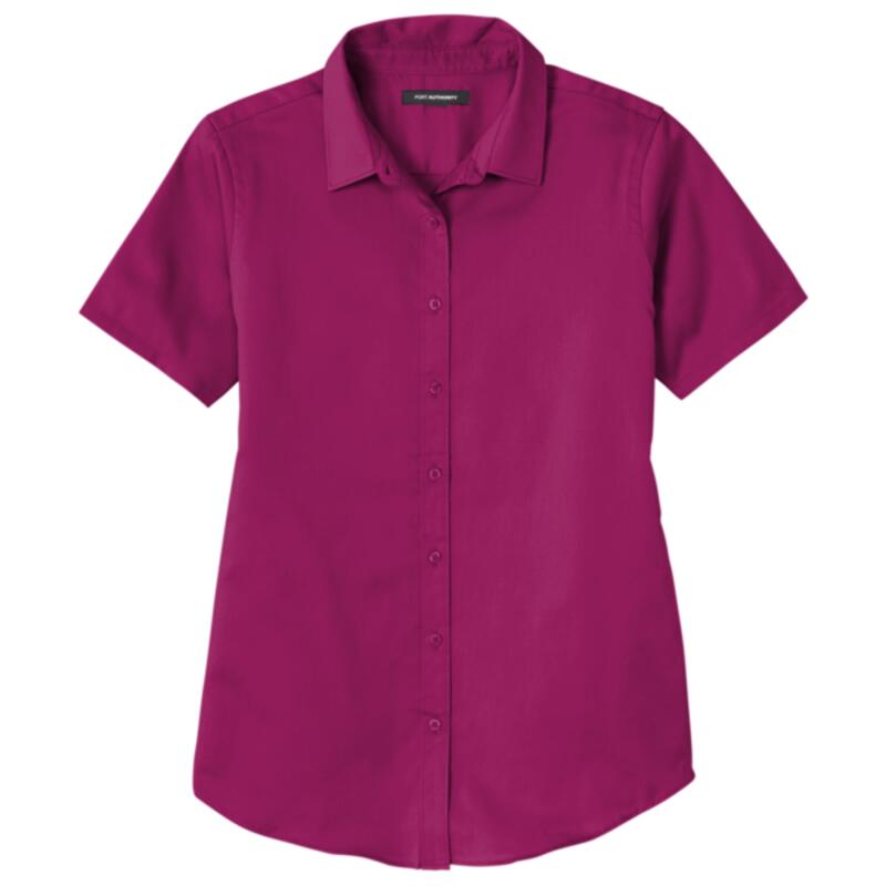 Ladies Short Sleeve SuperPro React  Twill Shirt Thumbnail