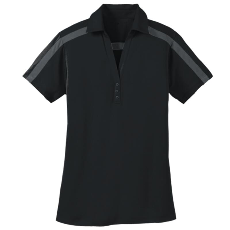Ladies Silk Touch Performance Colorblock Stripe Polo Thumbnail